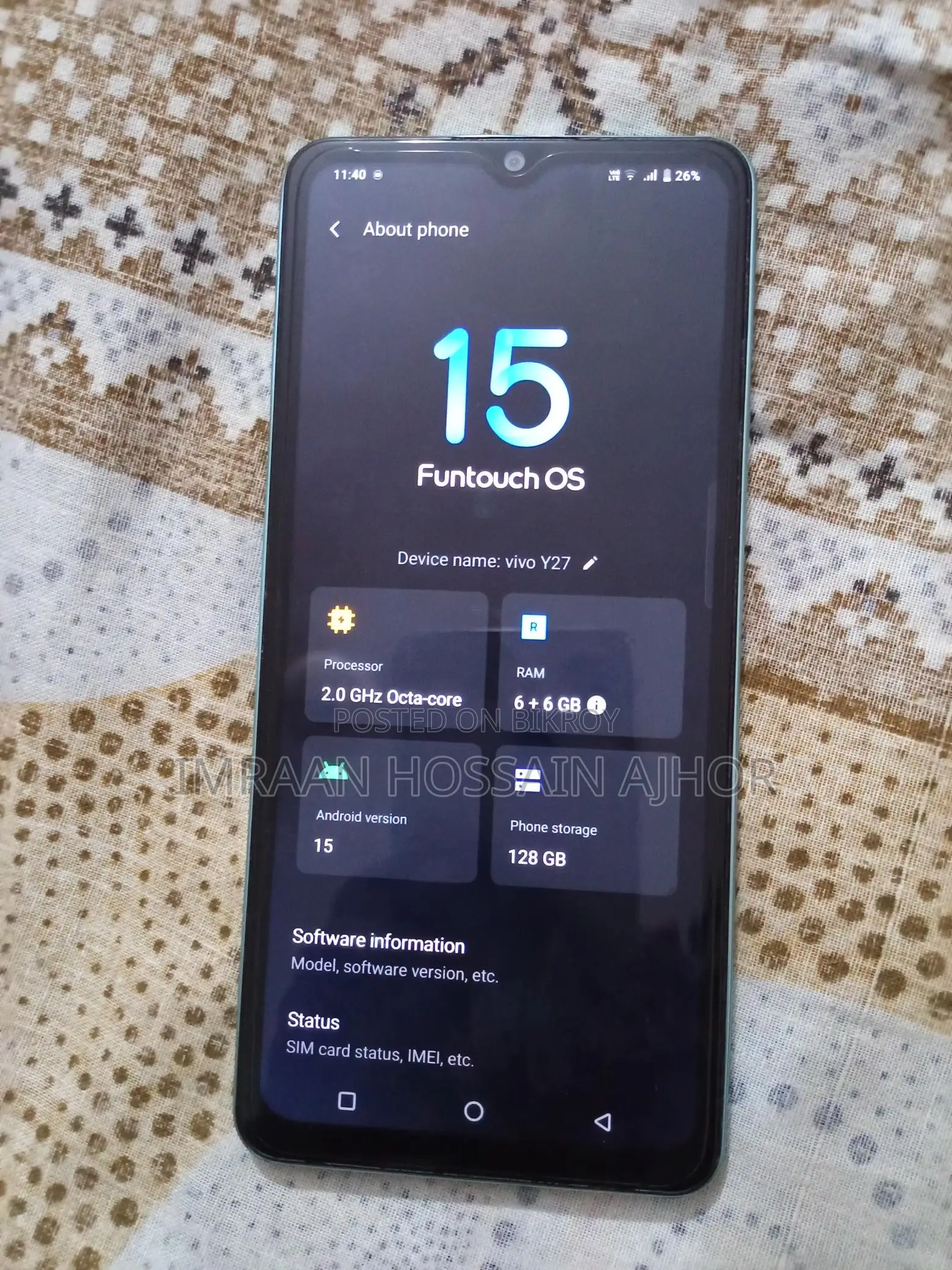 Vivo Y27 Full Fresh (Used)