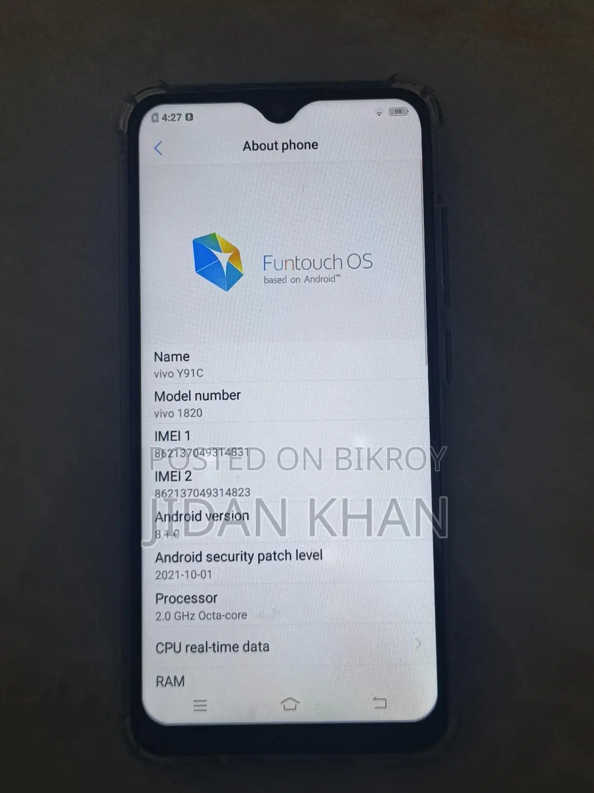 Vivo Y91c (Used)