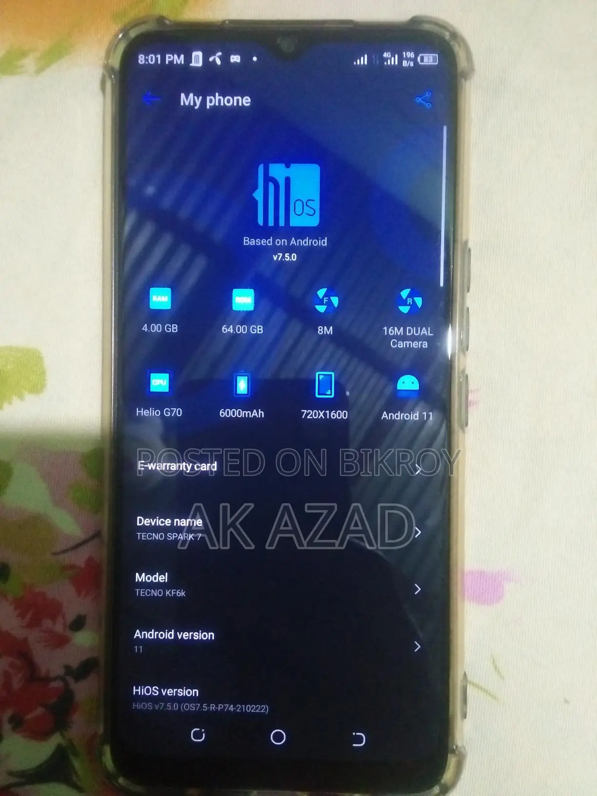 Tecno Spark 7 (Used)