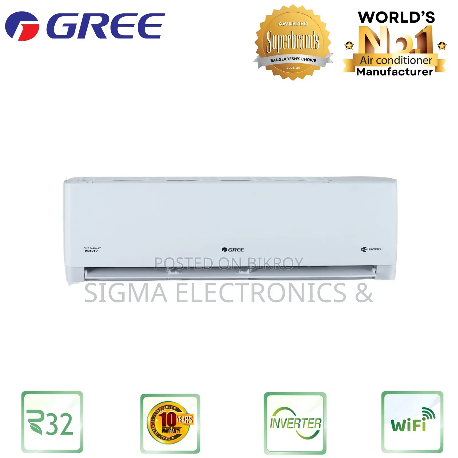 GS-18XLMV32 || Gree Brand Split Inverter 1.5 Ton AC
