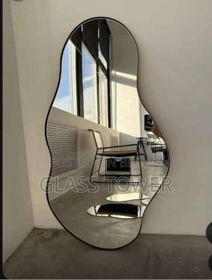 Aluminium frame mirror with stand