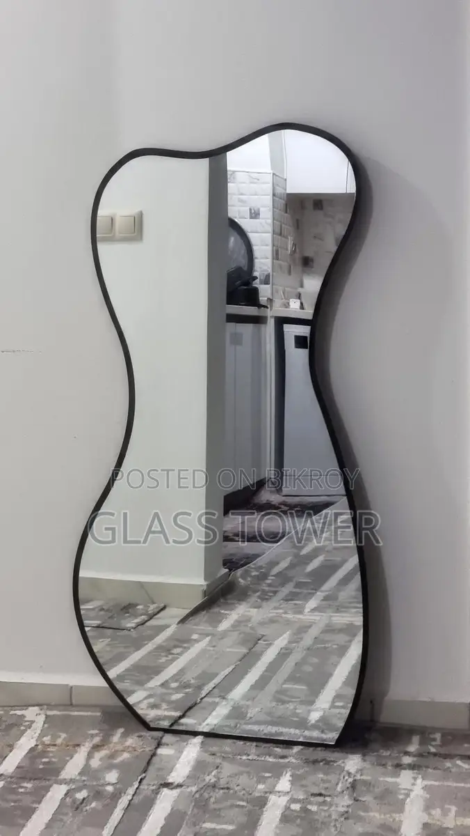 Aluminium frame mirror with stand