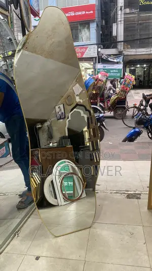 Aluminium frame mirror with stand