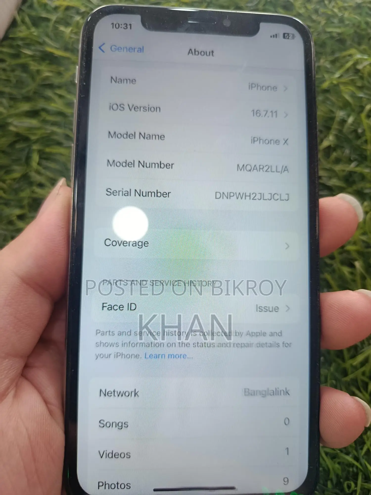 Apple iPhone X 64 (Used)