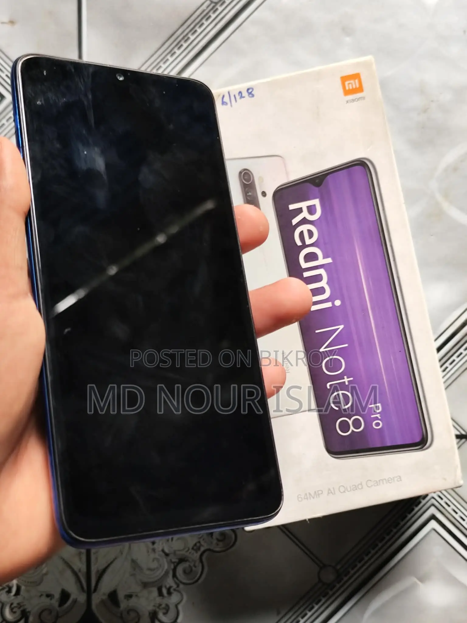 Xiaomi Redmi Note 8 Pro ৬,,১২৮ চান্দিনা,, (Used)