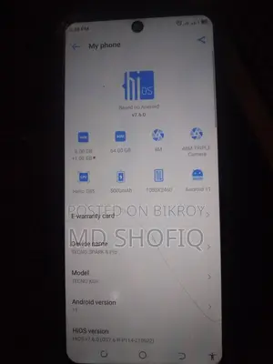 Tecno Spark 8 Pro 6 gb 64gb (Used)