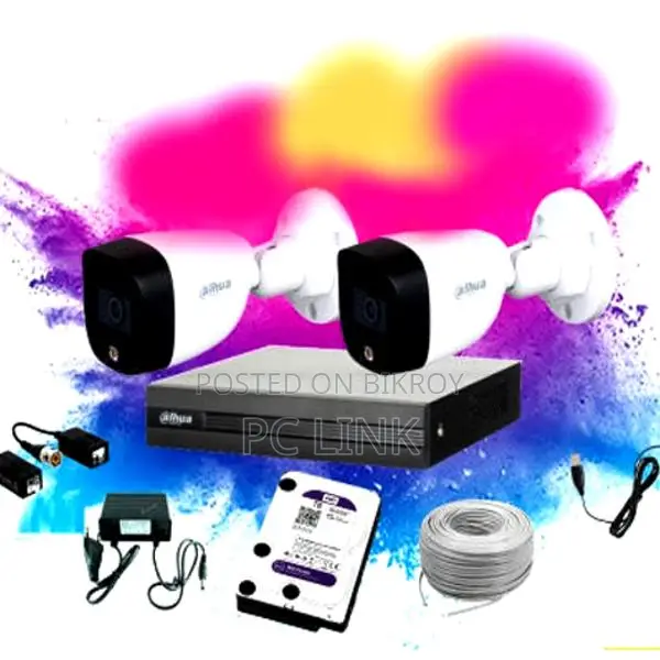 2 Pcs Full HD Camera, 500GB HDD & DVR Total Packages