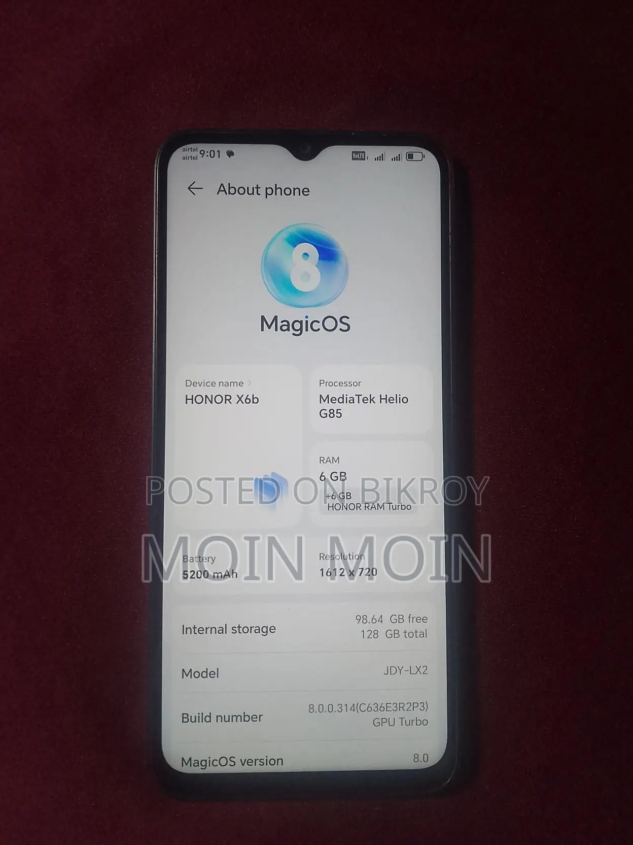 Huawei Honor 6+6/128 GB (Used)