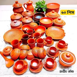 64-Piece Premium Clay Dinner Set