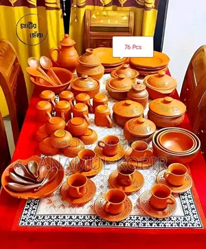 64-Piece Premium Clay Dinner Set