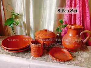 64-Piece Premium Clay Dinner Set