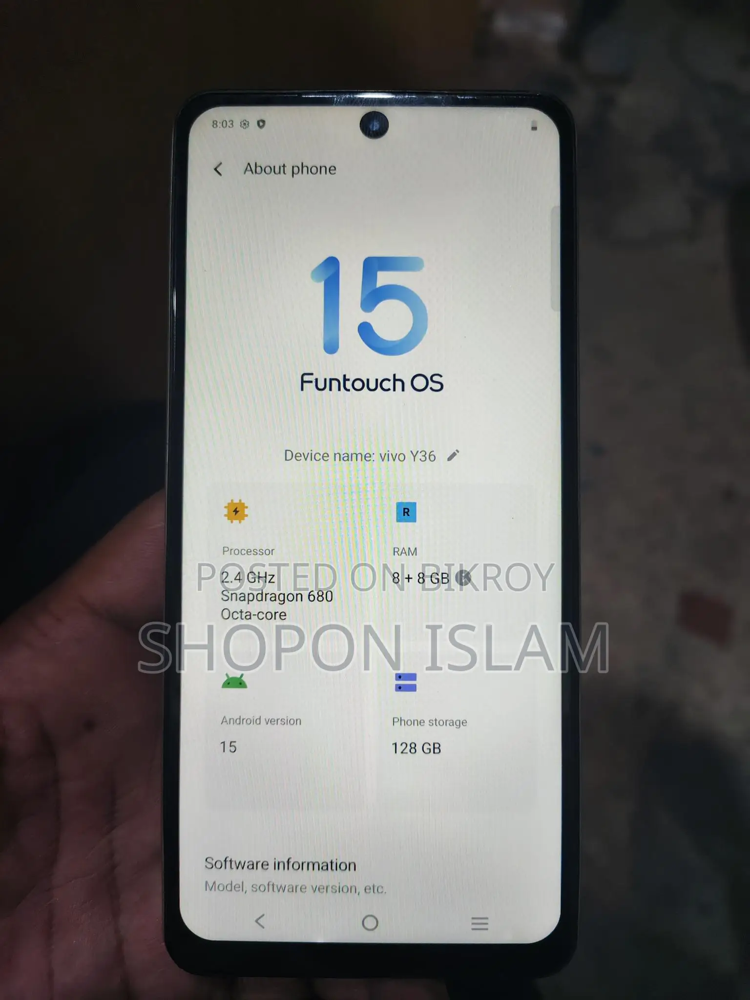Vivo Y36 4G (Used)