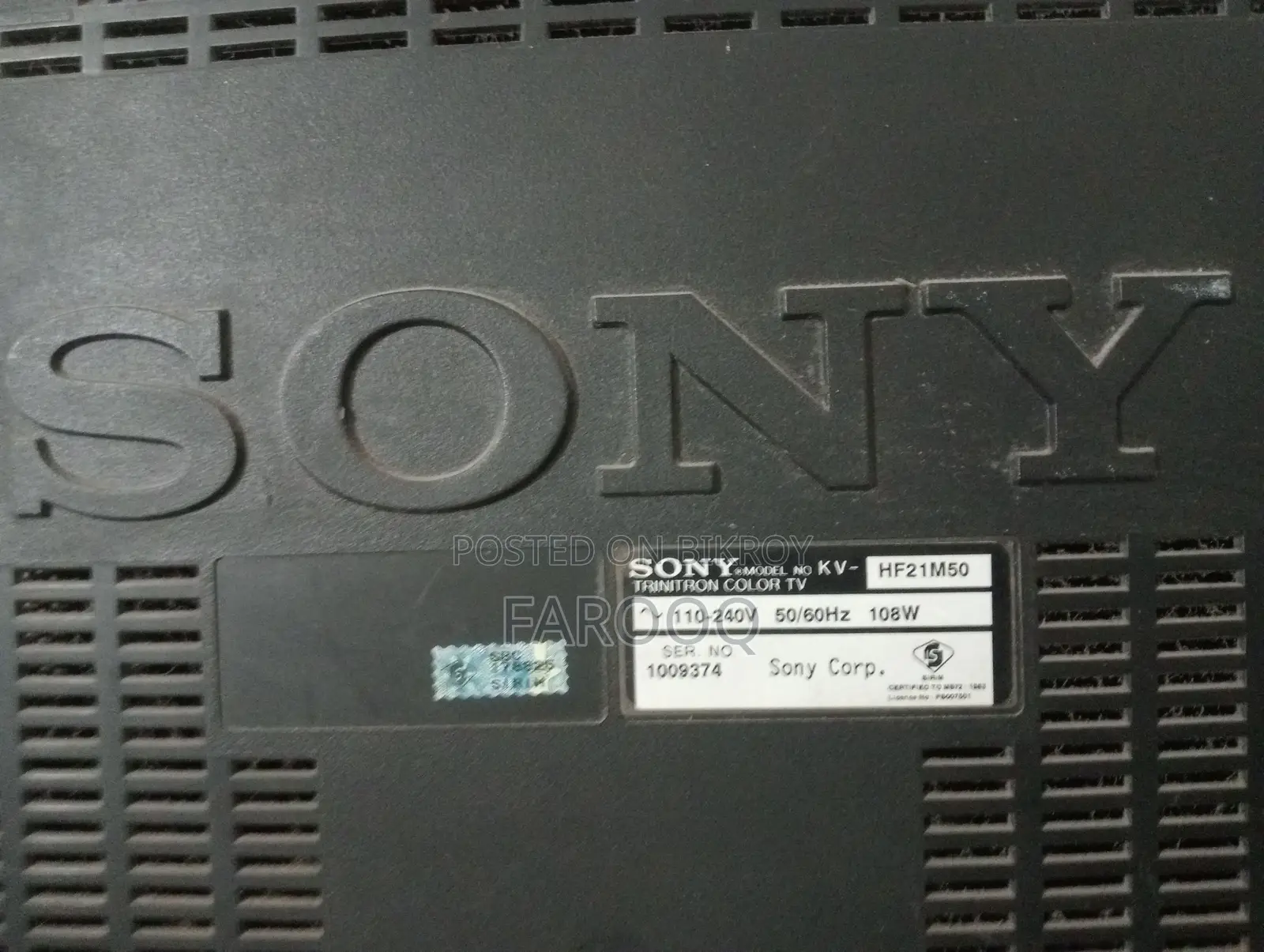 Sony Trinitron tv Sell