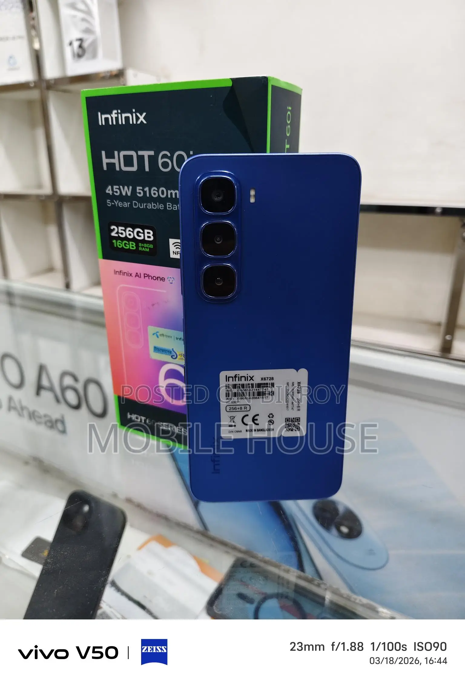 Infinix Hot 60i 8/256 (Used)