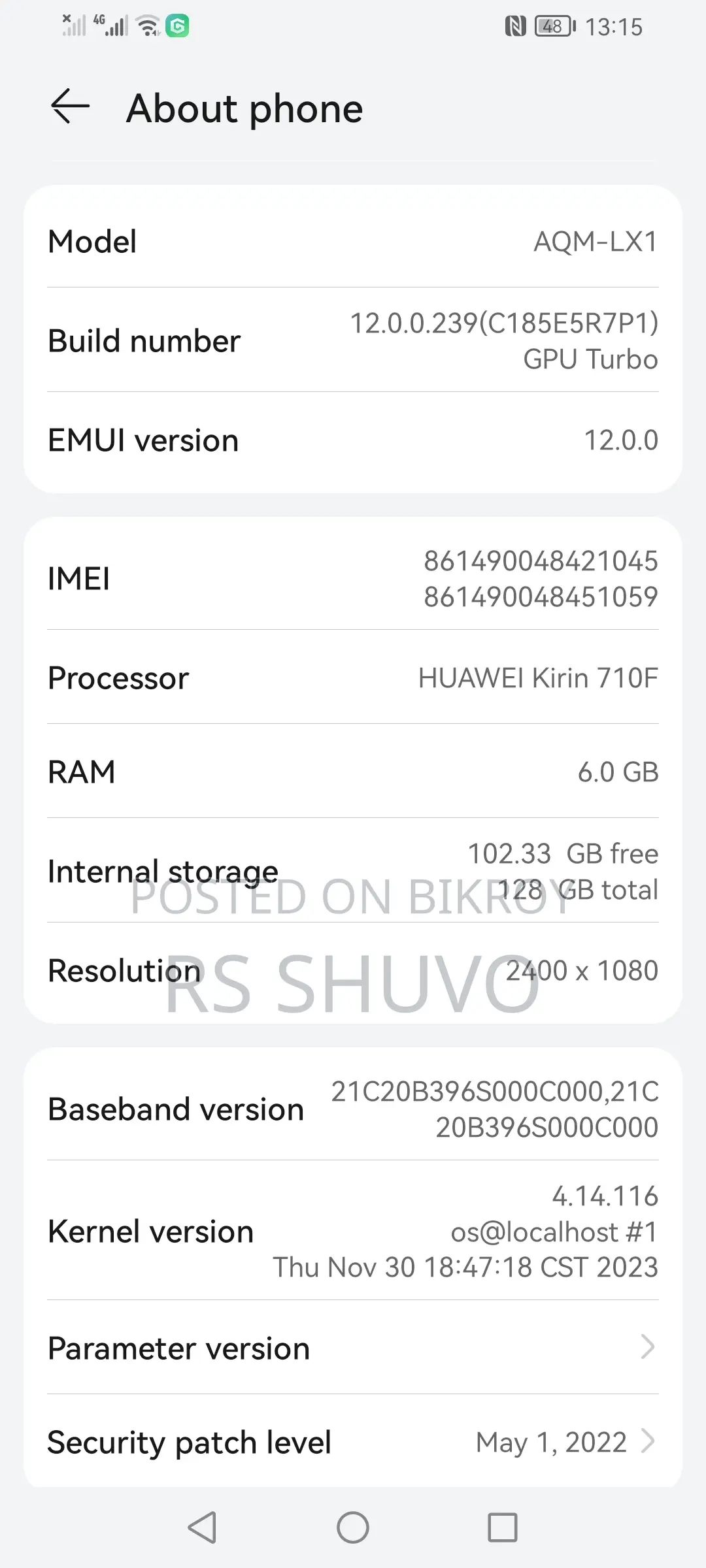 Huawei M835 (ব্যবহৃত)
