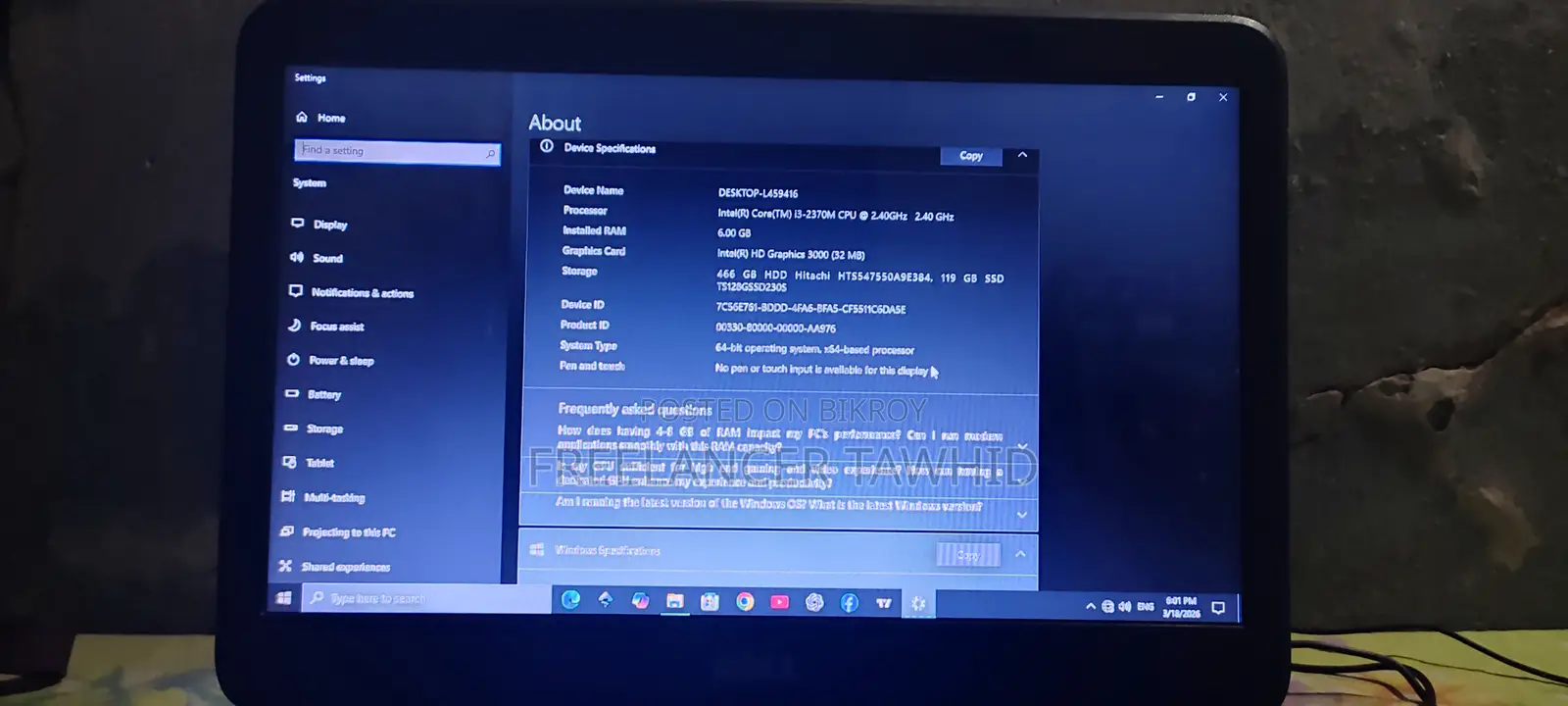 DELL Inspiron N4050 - Super Fast Laptop with SSD + HDD