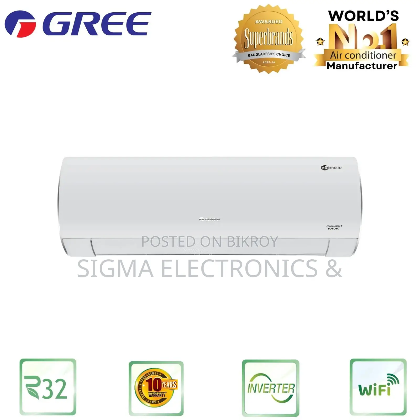 Gree GS-18xfv32 Inverter 1.5 Ton Air Conditioner