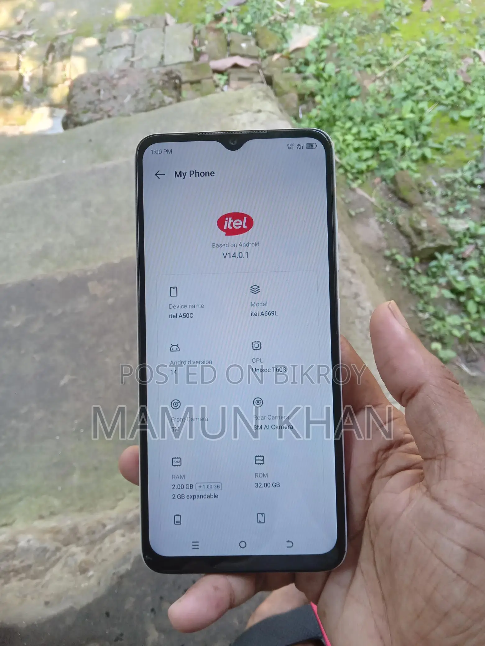 Itel A50C 2+2=32 (Used)