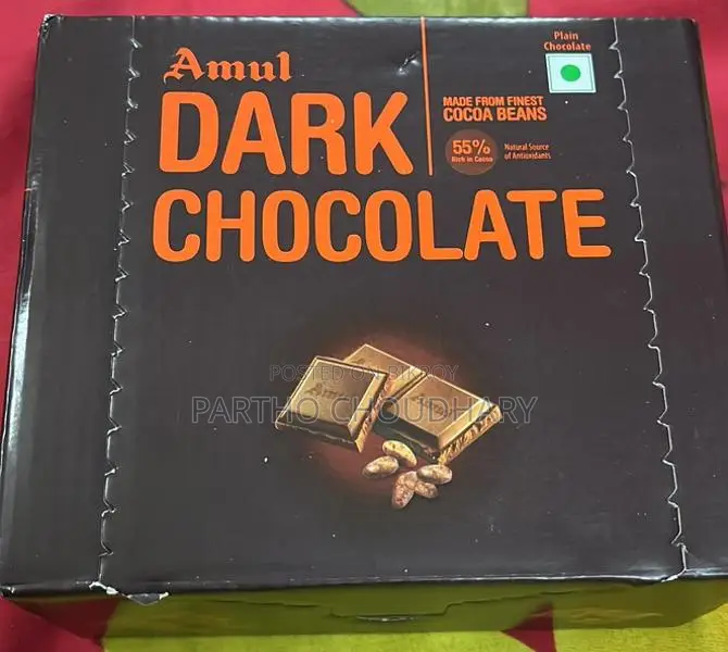 Amul Dark Chocolate 35 Gram 1 Box 20