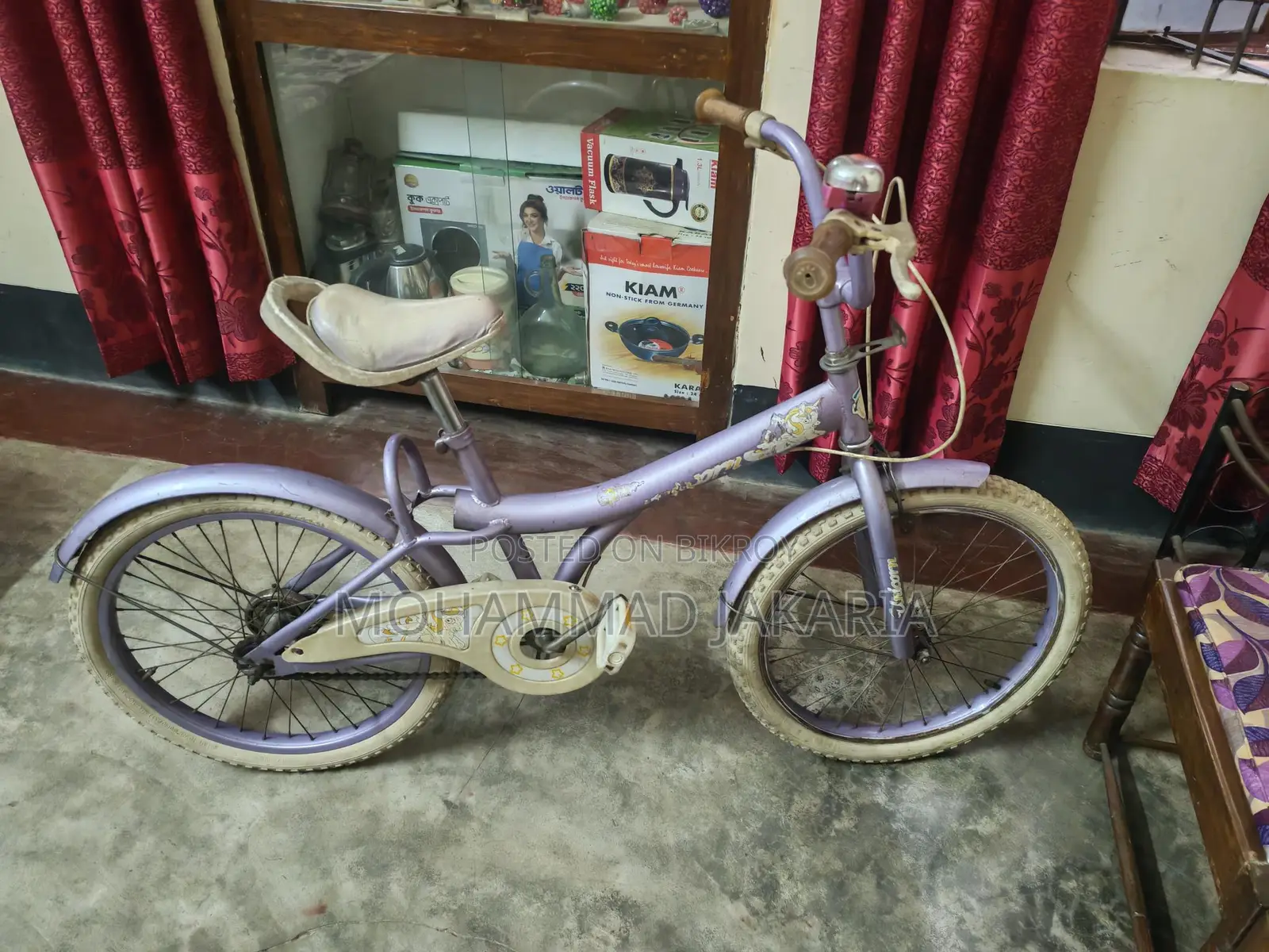 Girls Unicorn Bicycle Purple Color