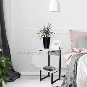 মাইল্ড স্টিল সোফা সাইড টেবিল - ০৫ / Mild Steel Sofa Side Table 05