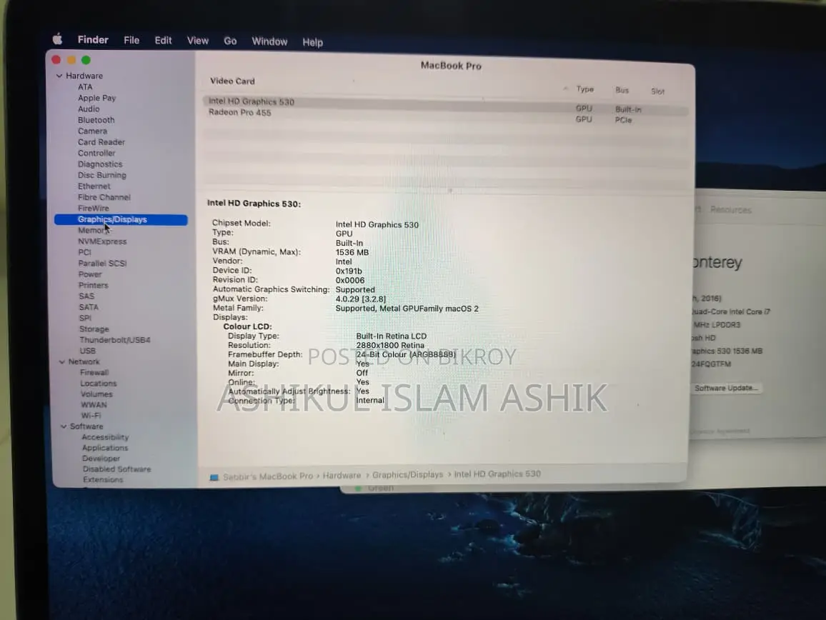 💻 Macbook Pro 15-inch (2016) - 512gb Ssd / 16gb Ram