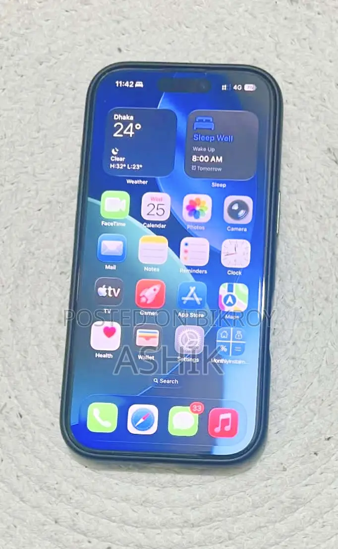 অ্যাপল আইফোন ১৬ প্রো ১২৮ জিবি ব্ল্যাক