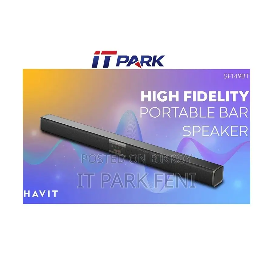 Havit SF149BT Portable Bluetooth Black Bar Speaker