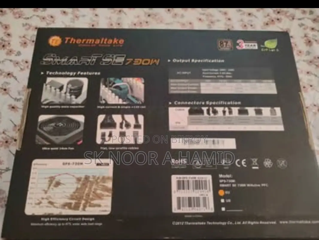 Thermaltake Smart Se 730w Peak 850w