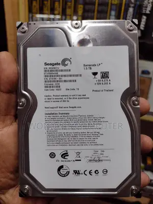 Seagate 1.5 TB Desktop Hard Drive Good Condition Without Warranty