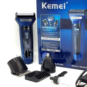 Kemei Km-6330 ৩-ইন-১ হেয়ার শেভিং মেশিন গ্রুমিং কিট