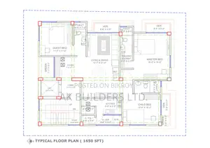 Attractive 1650 sq. ft. flat for sale in Bashundhara Block L!!