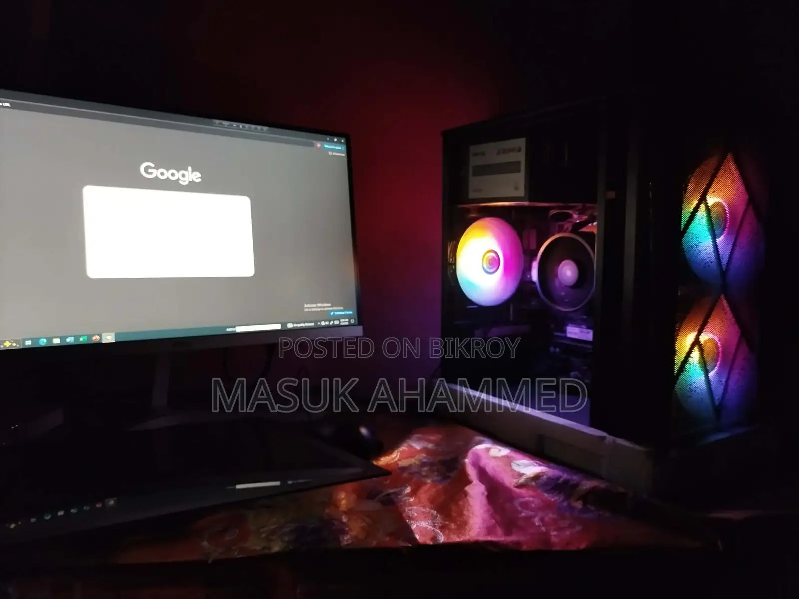 ডেস্কটপ কম্পিউটার MSI মডেল 16GB AMD Ryzen 5 SSD 500GB
