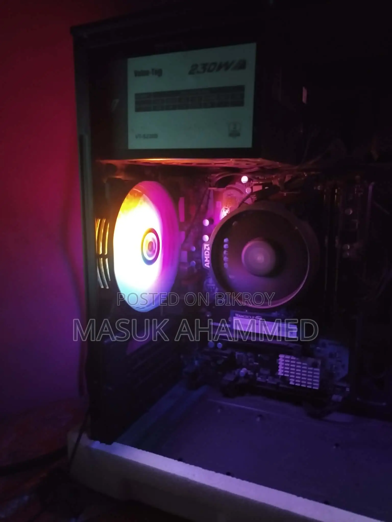 ডেস্কটপ কম্পিউটার MSI মডেল 16GB AMD Ryzen 5 SSD 500GB
