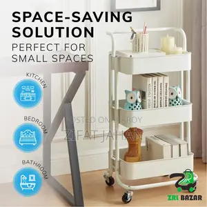 3 Layer Multi Use Trolley Rack Kitchen Cabinet