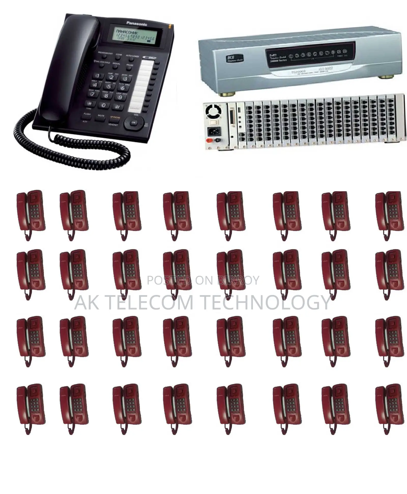 Intercom Package 40-line 40 Telephone Set Price In Bangladesh