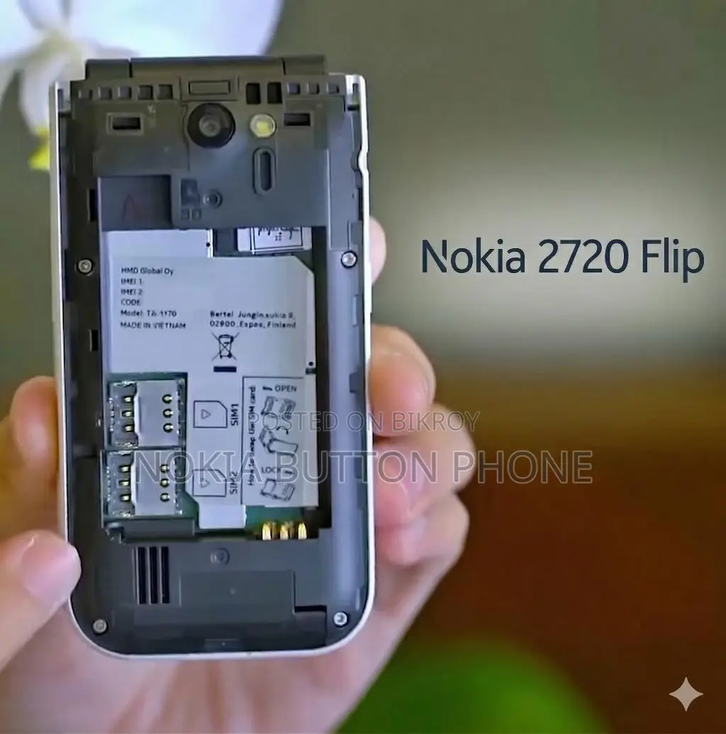 New Nokia 2720 Flip 512 GB Black