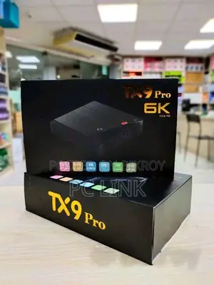 SMART TV Box Tx9 Pro 8/128GB Android 4K With (700+ free channel).
