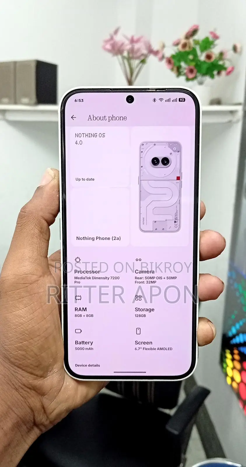 Nothing Phone 2a 128 GB White