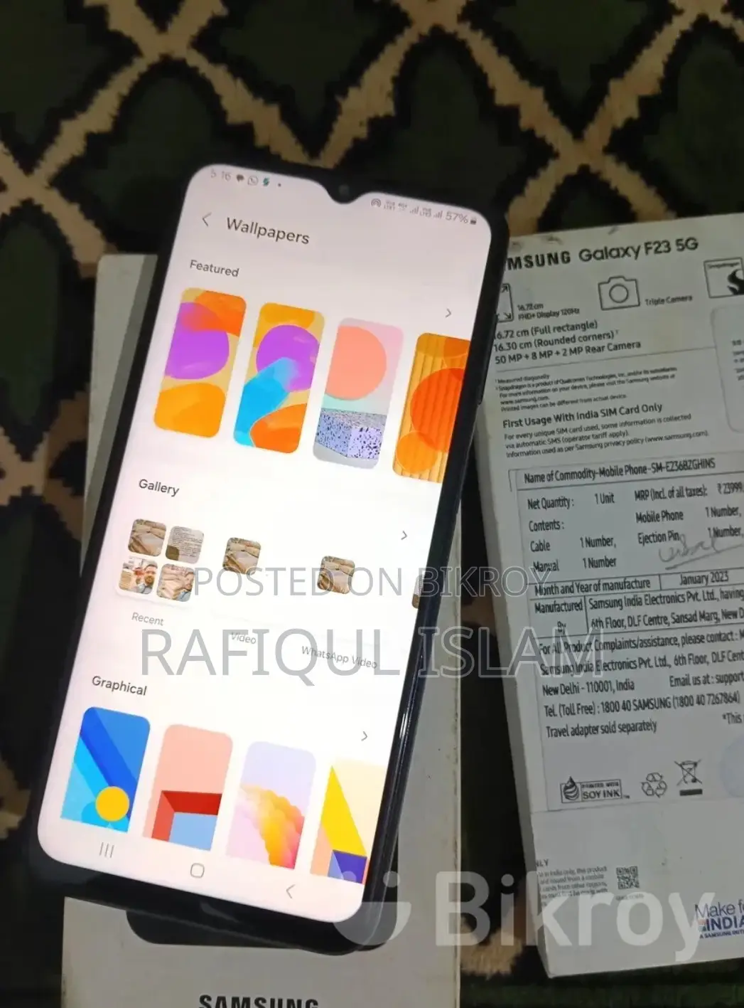 Samsung f23 5g (Used)