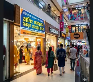 রানিং দোকান ভাড়া মালামাল এবং ডেকোরেশন সহ।