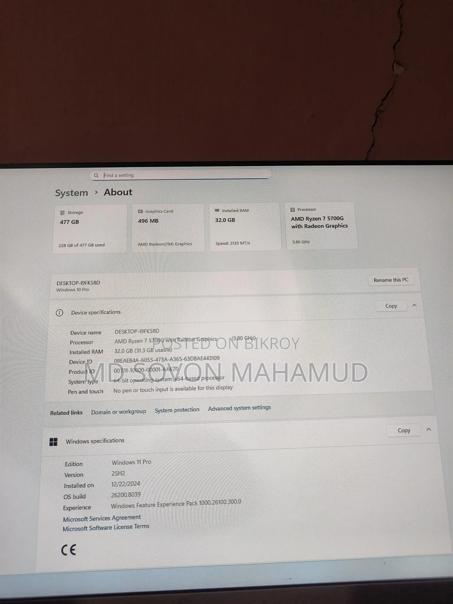 Gaming PC sell post