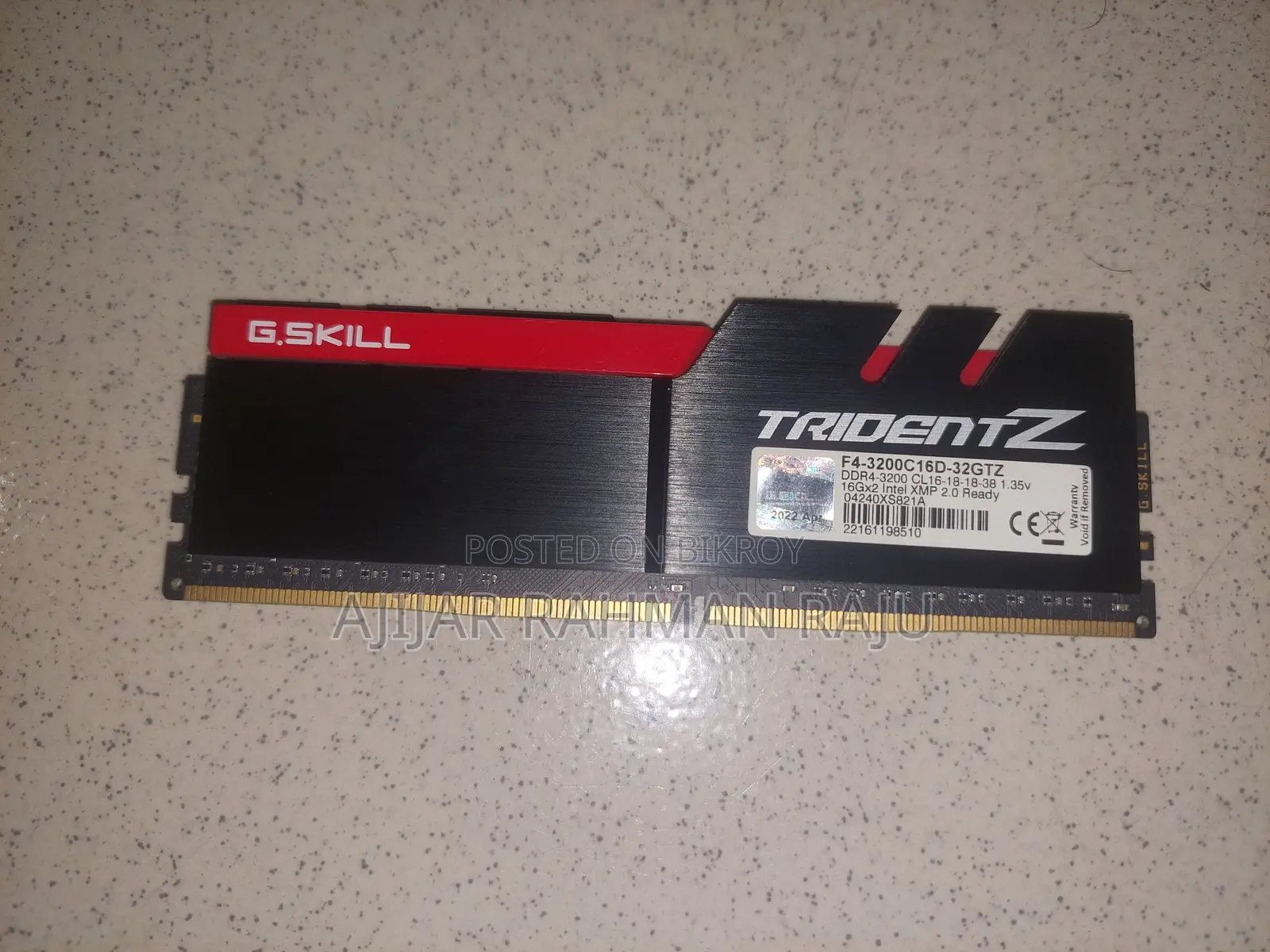 G.skill Trident Z 16gb Ddr4 3200mhz Heatsink Desktop Ram