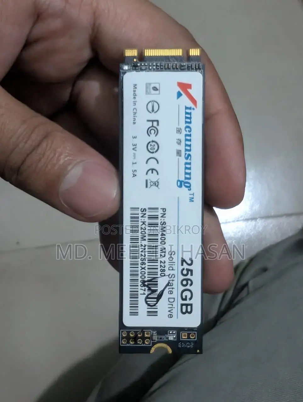 256 Gb M.2 Sata SSD Laptop + Desktop