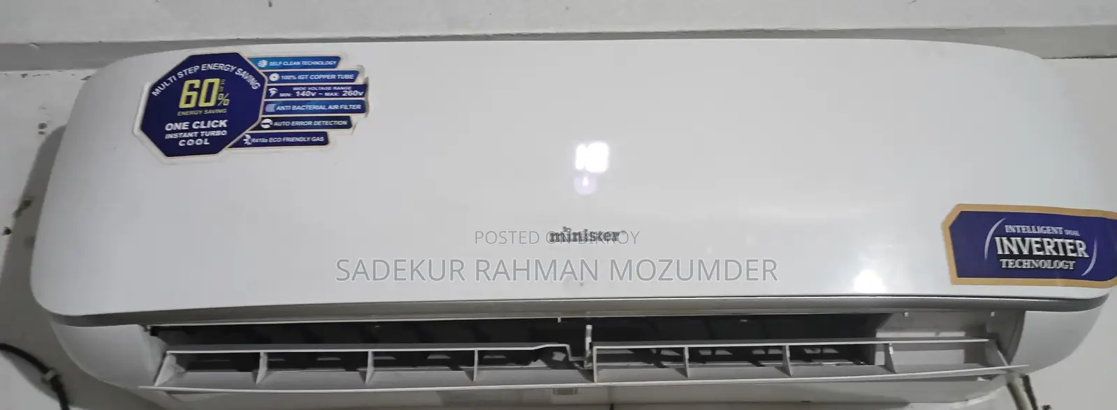 Offer! Minister 1.5 Ton Dual Inverter AC (Like New)