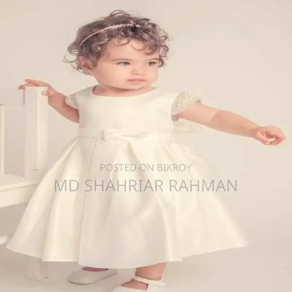 Baby Hand Work Dress (White Collection)