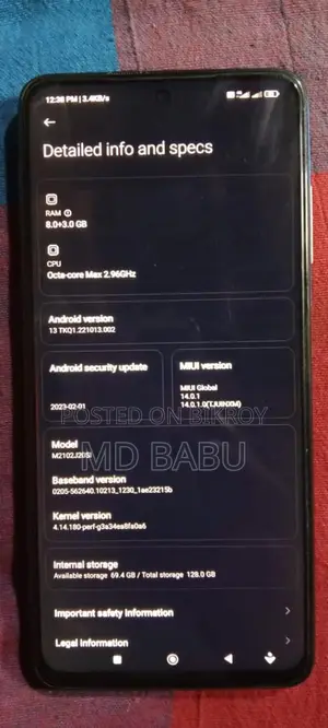 Xiaomi Poco X3 Pro RAM/8+3/ROM/128 (Used)