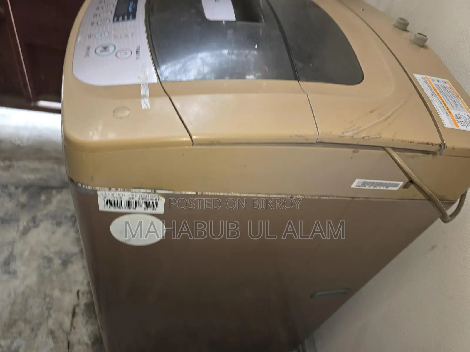 Korean Original LG auto washing spinning drying machine 10kg for sale.