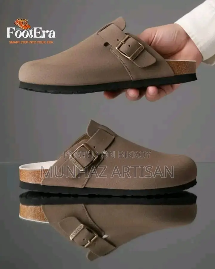 Men's Premium Suede Leather Clogs