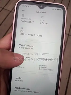 শাওমি রেডমি নোট ৭ . (ব্যবহৃত)